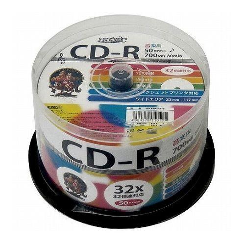 6個セット HI DISC ハイディスク CD-R 700MB 50枚スピンドル 音楽用 32倍速対...
