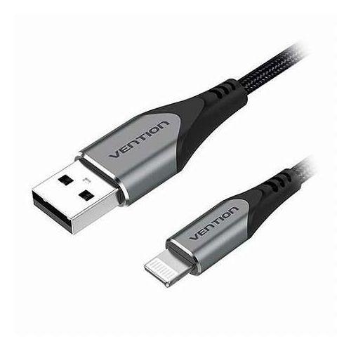 VENTION USB 2.0 A to Lightningケーブル 2m MFi認証 グレー LA...