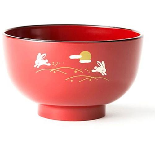 アサヒ興洋 洗浄椀 京型はねうさぎ 朱 AZ13-07 キッチン雑貨 代引不可