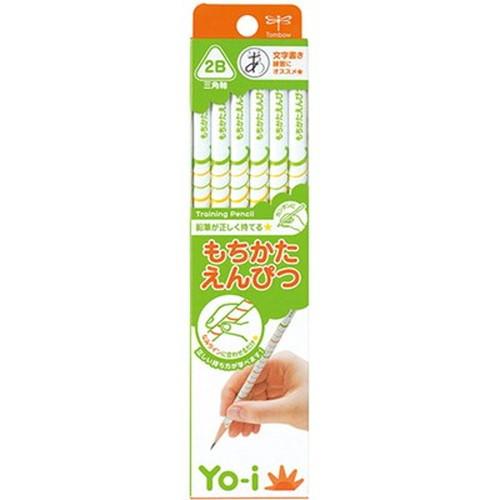 トンボ鉛筆 もちかた鉛筆 三角軸 YO2 2B 1ダース 12本 Tombow-KE-EY02-2B...