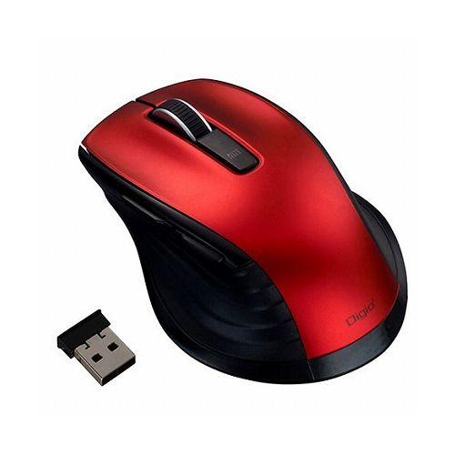 ナカバヤシ F_line 無線静音5ボタンBlueLEDマウス レッド MUS-RKF226R 代引...