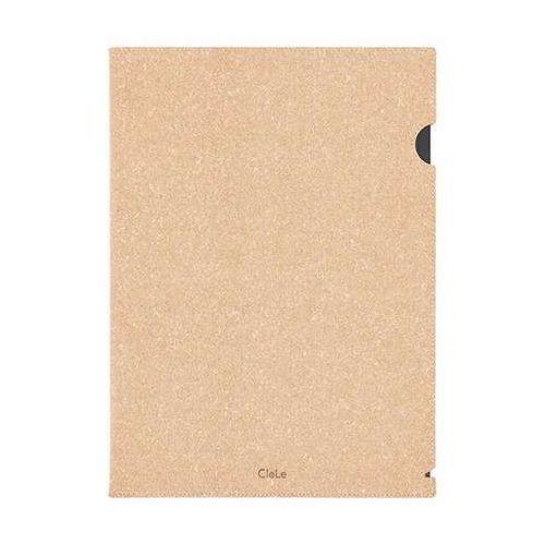 ナカバヤシ クルレ ドキュメントホルダー A4 革の端材から生まれたサステナブル文具シリーズ ブラウ...