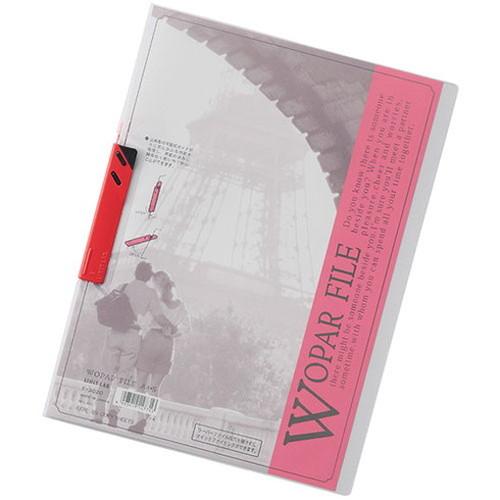 LIHIT LAB. ウーパーファイル A4S 赤 F-3020-RD 代引不可 メール便