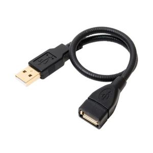 ミヨシ グースネックUSB延長ケーブル ブラック 0.3m USB-EX23BK｜recommendo