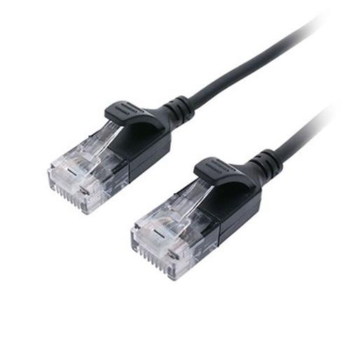 MCO CAT.6A LANケーブル スリム ブラック 1m C6A-S01BK パソコン周辺機器 ...