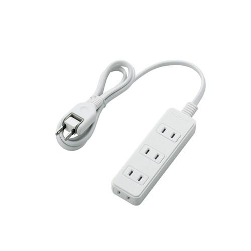 エレコム 電源タップ 雷ガード付き T-KS02-2410WH 代引不可 メール便
