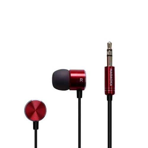 NAGAOKA ナガオカトレーディング アルミニウムハウジング ハイレゾイヤホン P908 レッド ...