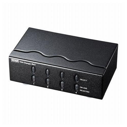 サンワサプライ ディスプレイ切替器 ミニD-sub HD 15pin用 ・4回路 SW-EV4N2 ...