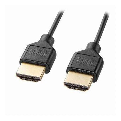 サンワサプライ イーサネット対応ハイスピードHDMIケーブル 2m スリム&amp;スモール KM-HD20...