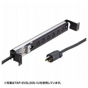 サンワサプライ サーバーラック用コンセントバー1U TAP-SVSL156-1U 代引不可｜recommendo