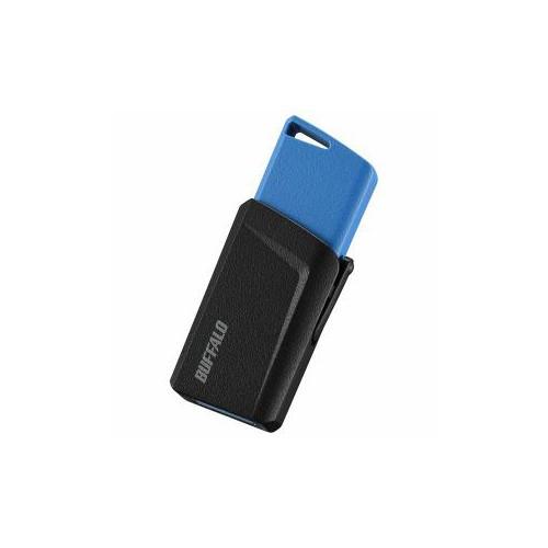 BUFFALO USBメモリ 64GB ブルー RUF3-SP64G-BL 代引不可