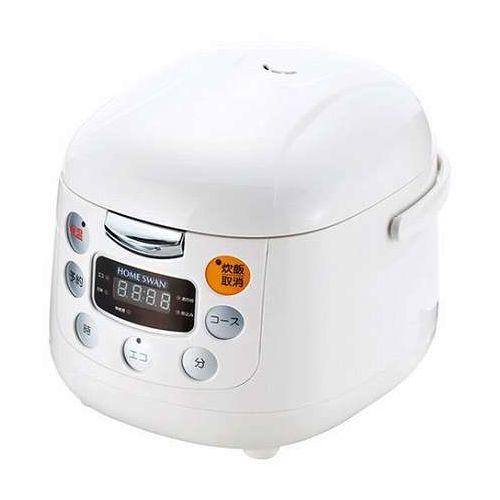 ホームスワン HOME SWAN マイコン式炊飯ジャー 3.5合 約270×220×205mm・計量...