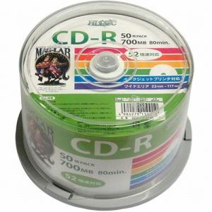 HI DISC CD-R 700MB 50枚スピンドル データ用 52倍速対応 白ワイドプリンタブル HDCR80GP50 CD-Rメディア HIDISC 代引不可｜recommendo