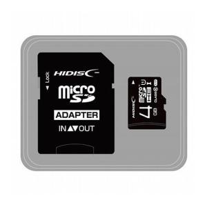 HIDISC microSDHCカード 4GB CLASS10 UHS-1対応 高速転送 Read70 SD変換アダプタ付き HDMCSDH4GCL10UIJP3 代引不可｜recommendo