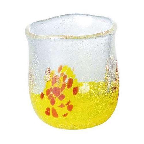 ヤマコー 涼美 涼を楽しむ食器 琉球ガラス 泡雫 千代口 黄 職人手作りの異なる味わいを楽しめる y...