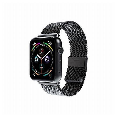 miak CLIP MESH BAND for Apple Watch 41 40 38mm ブラッ...