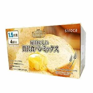 siroca 毎日おいしい贅沢食パンミックスSHB-MIX1500 1.5斤×４袋