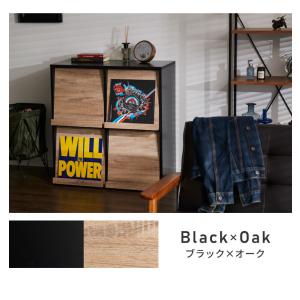 ディスプレイラック 扉2列2段タイプ 幅80c...の詳細画像4