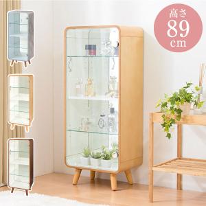 イタリー ガラスショーケース ガラス棚 ライト機能付 ヴィンテージ品 幅490×奥行375×高さ1655mm ラテラルショーケースブラック 幅90×高さ150cm パネル：ブラック