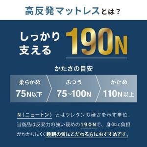 マットレス 折りたたみ 高反発 竹炭入り セミ...の詳細画像2