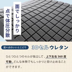 マットレス 折りたたみ 高反発 竹炭入り セミ...の詳細画像4