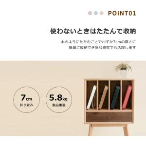 ダイニングベンチ 折りたたみ 3人掛け ペーパ...の詳細画像5