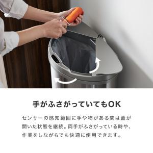 自動開閉ゴミ箱 特許技術 横開き 47L si...の詳細画像3