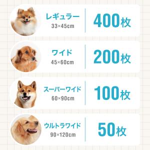 ペットシーツ 厚型 レギュラー 400枚 ワイ...の詳細画像3