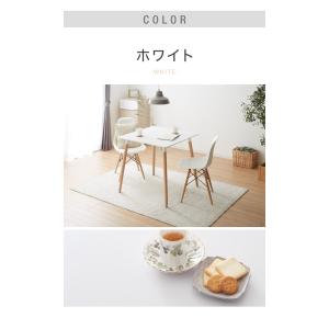 カフェテーブル ホワイト グレー ブラック 幅...の詳細画像1