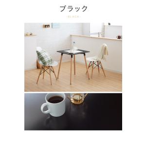 カフェテーブル ホワイト グレー ブラック 幅...の詳細画像3