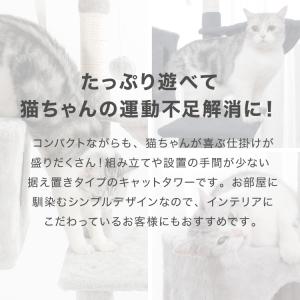 選べる2タイプ キャットタワー ツリーハウス ...の詳細画像1