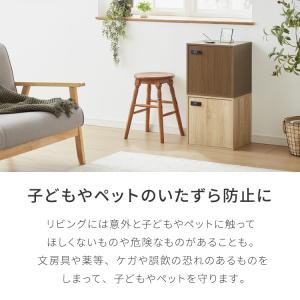 キューブボックス A4 2個セット 木目 鍵付...の詳細画像4