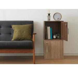 キューブボックス 鍵付 扉付き 収納 木製 組...の詳細画像3