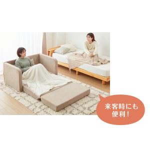 3WAY ソファベッド 2人掛け 幅115cm...の詳細画像5