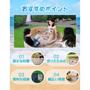 プール 折りたたみ 空気入れ不要 120×30...の詳細画像3