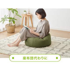 布団収納 クッション 2点セット ラウンド型 ...の詳細画像2