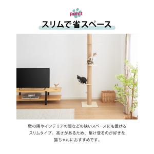 キャットタワー 突っ張り スリム 省スペース ...の詳細画像4