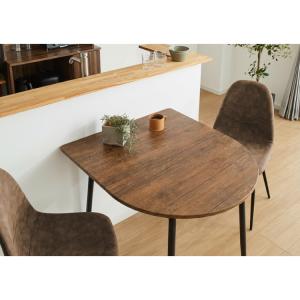 ダイニングテーブル 半円 80×90cm 壁付...の詳細画像2