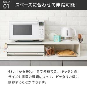 tesione テシオン 伸縮できる家電下スラ...の詳細画像3