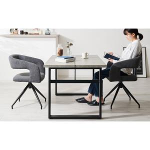 ヴィンテージ風 ダイニングチェア 回転 おしゃ...の詳細画像2