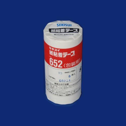 積水 紙粘着テープ NO.652 15mm 8巻 1 パック K652X02 文房具 オフィス 用品