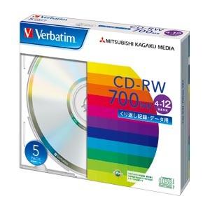 三菱化学メディア データー用CD-RW 700MB 4-12倍速対応 1 個 SW80EU5V1 文...