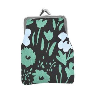 マリメッコ marimekko ポーチ バッグ 48191 KORTTI KUKKARO PIKKULEMPI PURSE BLACK/LIGHT BLUE/GREEN BK/GR｜recommendo