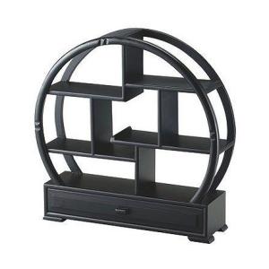 茶器 茶道具 棚 丸型 茶壷飾棚 引出し付 業務用 家庭用 飾棚 飾り棚