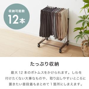 日本製 高さ伸縮スラックスハンガー 12本掛け...の詳細画像5