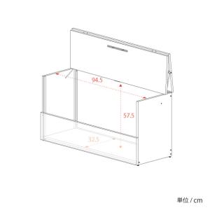 日本製 オールガルバ製ゴミ保管庫 幅100 奥...の詳細画像2