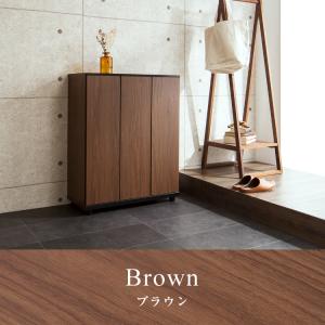 国産 完成品 大川家具 シューズボックス 幅7...の詳細画像1