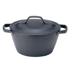 岩鋳（IWACHU） キャセロール 20cm (深型) 南部鉄器 クロコ(CUROCO