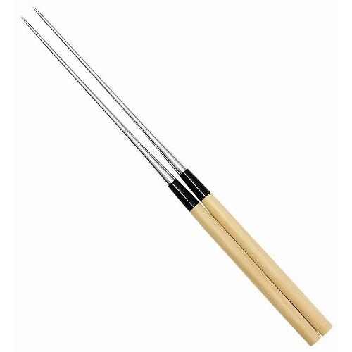 本焼ステンレス 朴柄盛箸 240mm No.21024 代引不可