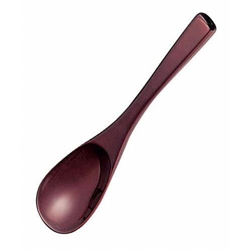 木製 本漆 茶椀蒸スプーン タメ 全長130 08320 代引不可